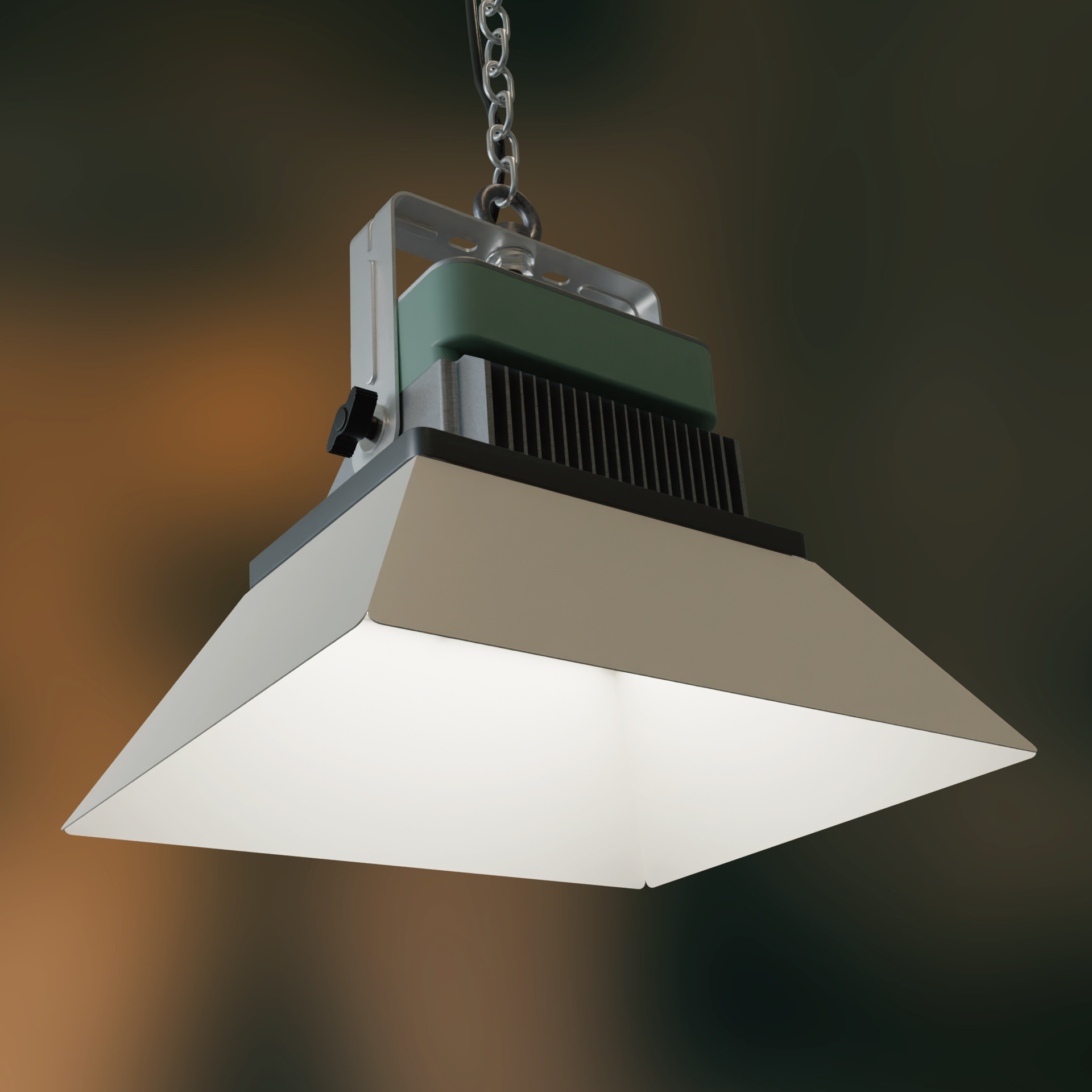 金鍏電子LED高天井燈 HBL-688加燈罩吊掛安裝1